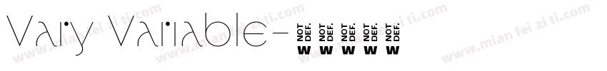 Vary Variable字体转换